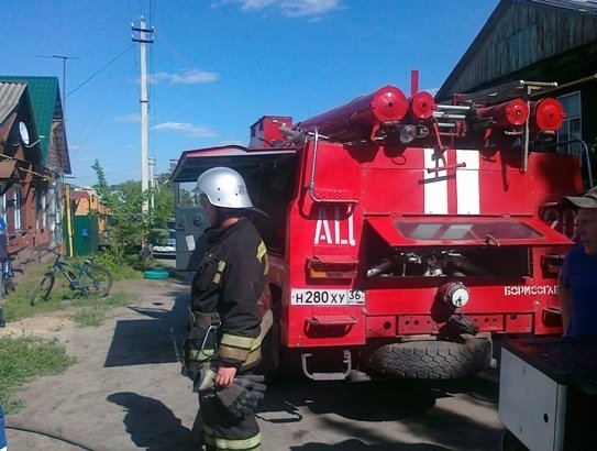 Пожар в Верхнехавском районе