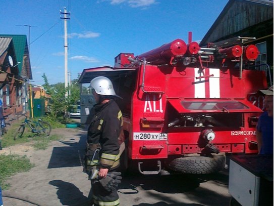 Пожар а в Верхнехавском районе